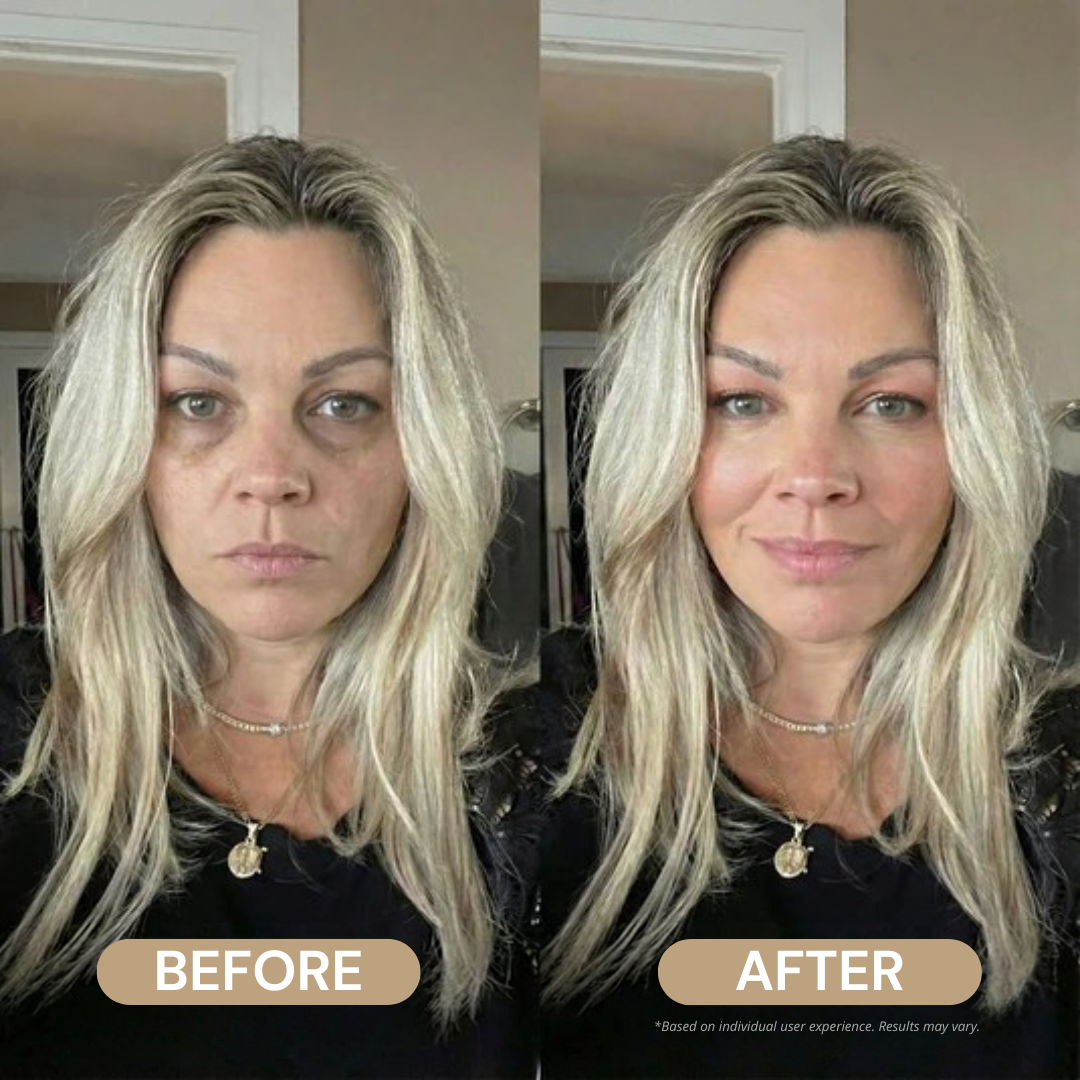 Woman wearing Luxe Color Changing Foundation