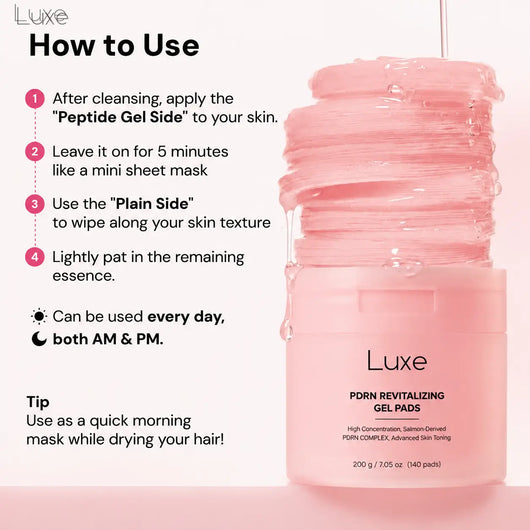 Luxe | PDRN Toner Pads Luxe Cosmetics US